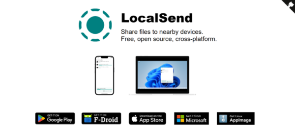 别再用微信传文件了！LocalSend这款开源神器关键免费工具推荐文章-作者:A余忆示意图1